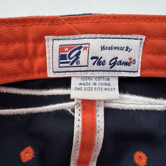 Auburn Tigers Hat The Game AU Logo Adjustable Navy Orange Cap One Size NCAA - Picture 3 of 9
